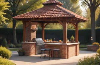 Устройство, материалы и правила безопасности барбекю-комплекса для беседки