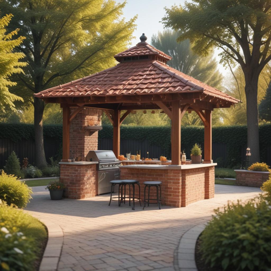 Устройство, материалы и правила безопасности барбекю-комплекса для беседки